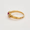 Bague 55 Bague or jaune, saphir rose et diamants 58 Facettes EVR25716