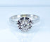 Bague Bague en or blanc 18 carats, diamant taille brillant 58 Facettes AB463