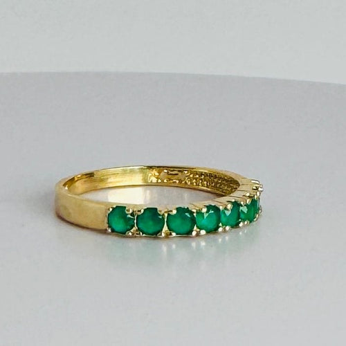 Bague 17 Bague vintage avec émeraudes 58 Facettes 2505012