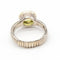 Bague 54.5 Bague en argent et or avec diamants et péridot 58 Facettes D363901SO
