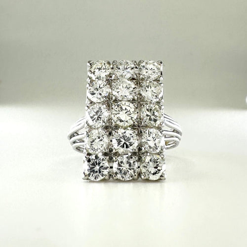 BAGUE PAVEE DE DIAMANTS EN OR GRIS 18K 58 Facettes 0