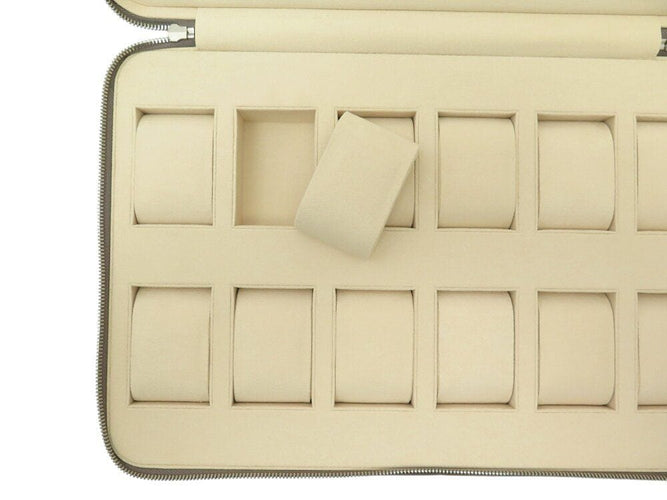 rare etui de voyage pour 12 montres ROLEX en cuir +boite  travel case 58 Facettes 270232