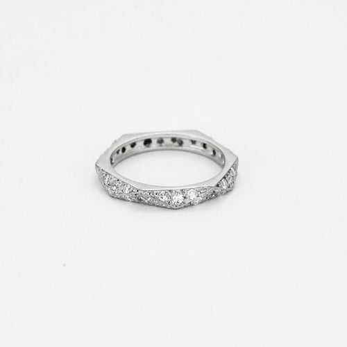 Bague 49 Bague en Or blanc 18k 58 Facettes SAI0581