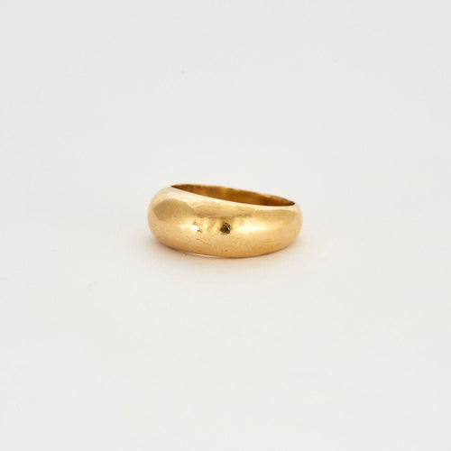 Bague 57 Bague or jaune bombée 58 Facettes LP243