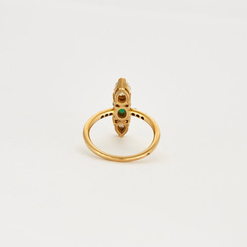 Bague 53.5 Bague Marquise diamants émeraude 58 Facettes LP722/10