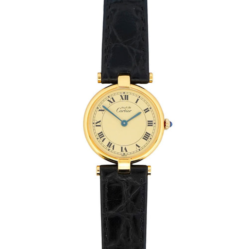 Montre CARTIER - Montre Must Vendôme - Lemon roman dial - SM 58 Facettes