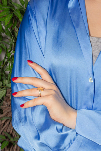 Bague 51 Tiffany & Co Bague T Or jaune Diamant 58 Facettes 4342791RV