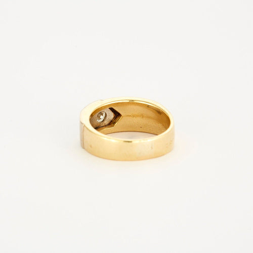 Bague 60 Bague 2 ors, diamant 58 Facettes LP765/12