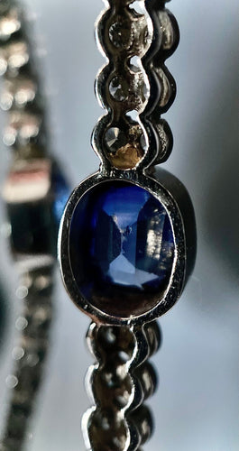 Bracelet Bracelet or blanc saphir et brillants 58 Facettes