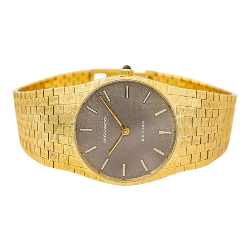 Montre Zenith Montre Movado  Or jaune Œil de tigre 58 Facettes 3810565CN