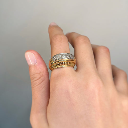 Bague Bague - Or, Platine & diamants 58 Facettes 160179R