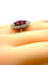Bague 51 Bague marquise en or, diamants et rubis. 58 Facettes AB357