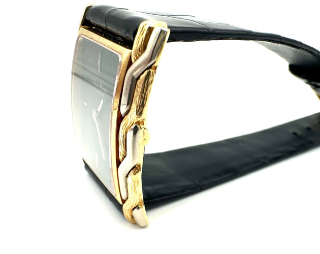 Montre GILBERT ALBERT. Montre vintage 2 ors 18K 58 Facettes