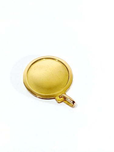 Pendentif Médaille Vierge en or rose 58 Facettes