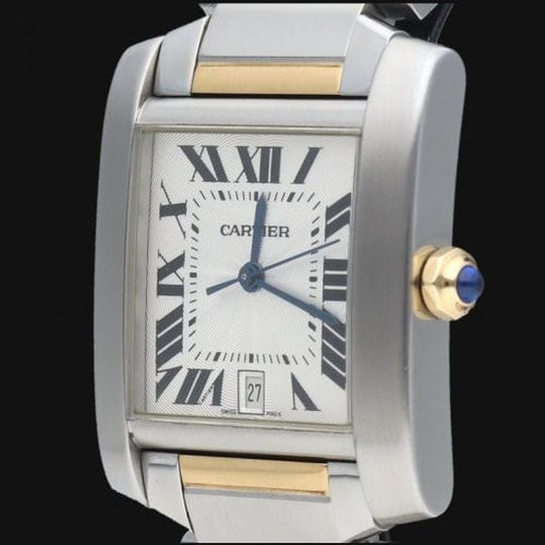 Montre Cartier Montre Tank Française Gm 58 Facettes MT43899
