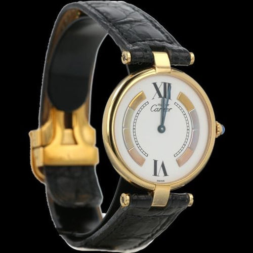 Montre Cartier Montre Must Vendome Vermeil 58 Facettes MT43492