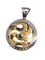 Pendentif BULGARI - Pendentif Or Rose Acier et Diamant 58 Facettes