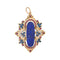 Pendentif Pendentif Or jaune Lapis lazuli, Saphir, Rubis 58 Facettes 3301418RV