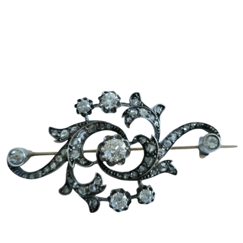 Broche Broche ancienne Or & Diamants 58 Facettes