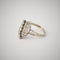 Bague 56 Bague Or Gris Vague de Diamants 58 Facettes LOT 3685