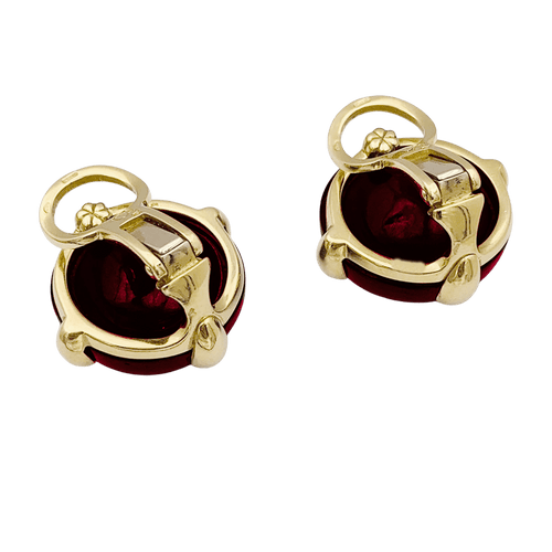 Boucles d'oreilles Boucles d'oreilles Pomellato, "Griffe", grenat, or jaune. 58 Facettes 34574