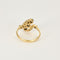 Bague 54,5 Bague en or jaune, or blanc et diamants 58 Facettes LAV1851
