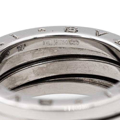 Bague 53 Bulgari Bague B.Zéro1 Or blanc 58 Facettes 2711916CN