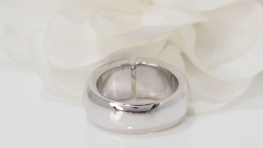 Bague 51 Bague Chaumet double Liens en or blanc et diamants 58 Facettes 32176