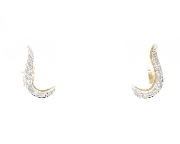 Boucles d'oreilles Boucles d'oreilles en or jaune serties de diamants de 0,36 ct 58 Facettes 13969