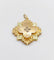 Pendentif Pendentif fleur or rose et or jaune, diamants taille rose (circa 1900) 58 Facettes A06189