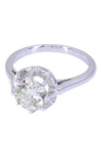 Bague 50 BAGUE SOLITAIRE ANCIEN DIAMANT 1.10 CARAT 58 Facettes 087151