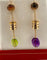 Boucles d'oreilles BULGARI - Boucles d’oreilles B.zero1 or jaune, améthyste, péridot 58 Facettes