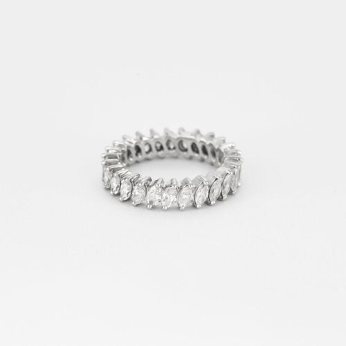 Bague 50 Alliance Américaine Or Blanc et Diamants 2,50 cts 58 Facettes 240 749