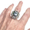 Bague 54 Bague en or avec diamants et tourmaline verte 58 Facettes Q107B (946)