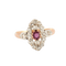 Bague 55 Bague Ancienne Rubis & Diamants 58 Facettes