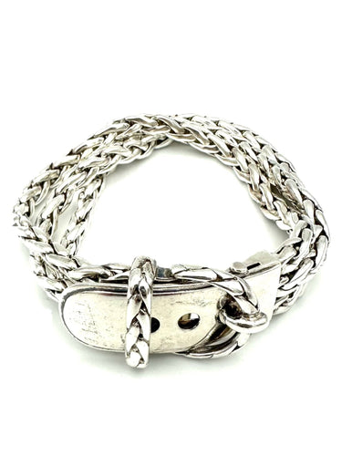HERMES. Kollektion "Diane", Vintage-Armband in silber 
