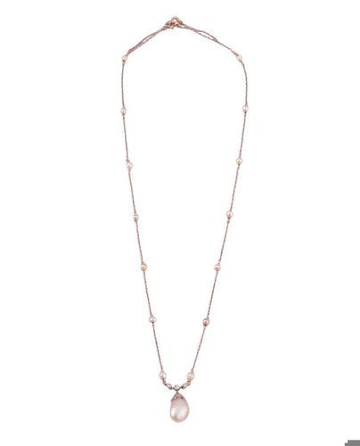 Collier Belle époque en platine et perle fine 58 Facettes