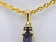 Pendentif Pendentif en or avec diamants et saphir 58 Facettes 2137