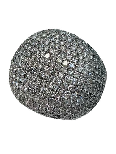 Bague Bague en or blanc et pavage en diamants 58 Facettes 258990