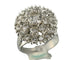 Bague 54.5 Bague fleur or blanc diamants 58 Facettes