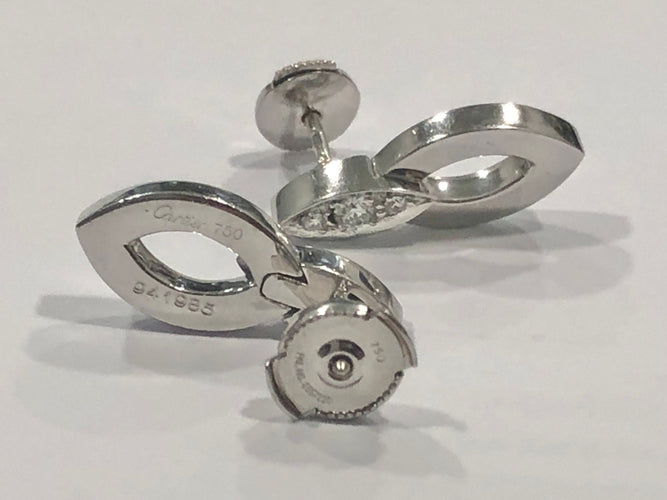 CARTIER - Diadea 白金钻石耳环