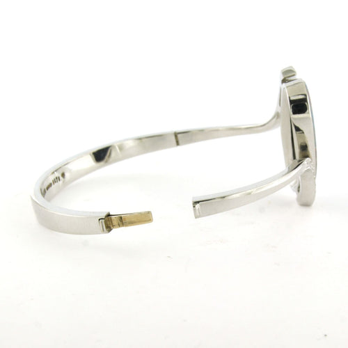 Bracelet Bracelet en or blanc avec opale et diamants taille simple 58 Facettes