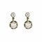 Boucles d'oreilles Boucles d'oreilles dormeuse en Or jaune & blanc 18k Diamants 58 Facettes CLA0682