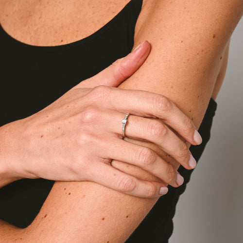 Bague 53 MAUBOUSSIN - Bague Capsule d'émotions or blanc et diamants 58 Facettes 28370