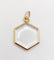 Pendentif Pendentif porte-photo antique hexagonal en or 18k art nouveau 58 Facettes A06466