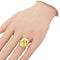 Bague 60 Bague or jaune & citrine 58 Facettes