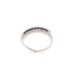 Bague 54 Bague en or blanc sertie de 56 diamants et 10 saphirs 58 Facettes