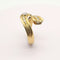 Bague 56 Bague or jaune 18 carats sertie de diamants de 0.54 carat 58 Facettes