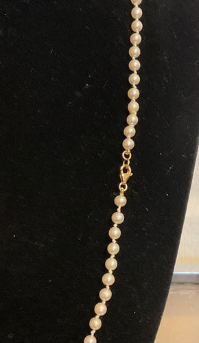 Collier Collier choker perles de culture fermoir or jaune 53 cm 58 Facettes