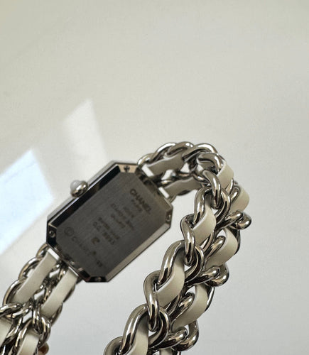 CHANEL - Montre Première en acier et cuir XXL 58 Facettes